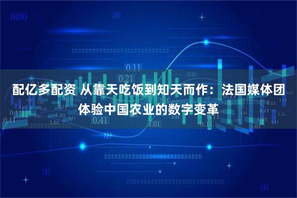 配亿多配资 从靠天吃饭到知天而作：法国媒体团体验中国农业的数字变革